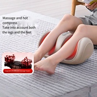 Masseur de pieds à brancher avec compresse chaude, télécommande, contrôle de la minuterie, pétrissage des pieds et des mollets, machine de massage thérapeutique pour la plante des pieds