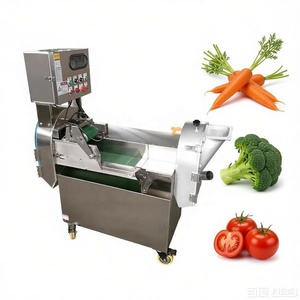 เครื่องหั่นผักอเนกประสงค์แบบอัตโนมัติสองหัว สำหรับหั่นซอย หั่นเต๋า หั่นสี่เหลี่ยมลูกเต๋า หัวหอม <span class=keywords><strong>ผัก</strong></span><span class=keywords><strong>กาด</strong></span>หอม มันฝรั่ง มะเขือเทศ - Product Image 3