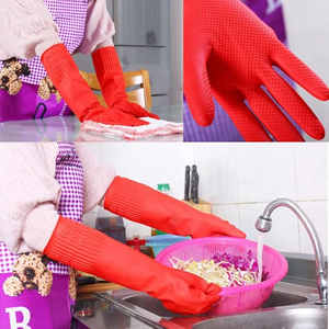 <span class=keywords><strong>Gants</strong></span> en latex extra épais et <span class=keywords><strong>longs</strong></span> pour le <span class=keywords><strong>ménage</strong></span>, la cuisine, la lessive, le nettoyage, résistants à l'usure, <span class=keywords><strong>gants</strong></span> <span class=keywords><strong>de</strong></span> sécurité pour le travail industriel - Product Image 4