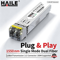 Module émetteur-récepteur SFP+ HAILE SFP 1.25G 10G LC SC double fibre 1550nm 10 20 60 80 100 km