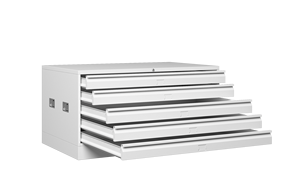 Classeur plat en acier à 5 tiroirs au design moderne avec roues, grand A0 A1, archives cartographiques pour bureau, musée, bibliothèque, usine directe - Product Image 3