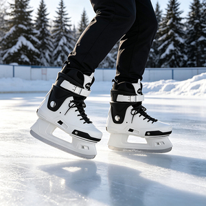 Patins à glace ajustables pour adultes, bottes de patinage professionnelles en acier au carbone avec doublure chaude, chaussures de patinage sur glace taille 36-44 OEM ODM - Product Image 2