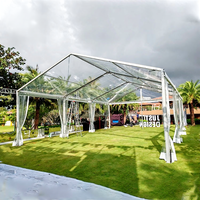 Carpa Transparente Personalizable para Eventos al Aire Libre, Estructura de Techo Abierto para Bodas, Fiestas, Patio, Espacio Emergente