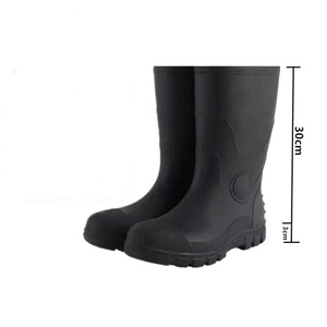 Nuovi arrivi: Scarpe antinfortunistiche impermeabili De Lluvia Pure Black, leggere, estive e invernali, in PVC, <span class=keywords><strong>stivali</strong></span> <span class=keywords><strong>da</strong></span> <span class=keywords><strong>pioggia</strong></span> per adulti, disponibili in magazzino. - Product Image 3