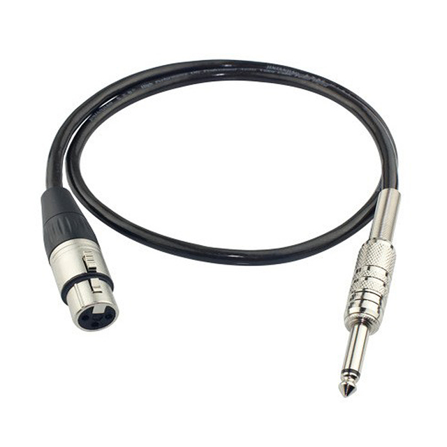 Xlr Connector Balanced Microphone Cable Mic 3Pin XLR Audio Cable Female to 1/4" 6.35mm Male Xlr Microphone Cable Nickel Plated