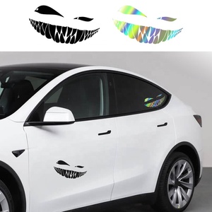 Pegatinas <span class=keywords><strong>personalizadas</strong></span> únicas <span class=keywords><strong>para</strong></span> coche, calcomanías de motocicleta, elegante cara sonriente del diablo, pegatinas de decoración <span class=keywords><strong>para</strong></span> carrocería de coche, vinilo <span class=keywords><strong>para</strong></span> personalización de coches - Product Image 5