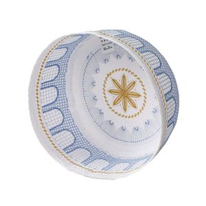 Cross-Border Men's <b>Flat</b> <b>Hat</b> with 3D Embroidery Polyester Material Fashion Style Travel Use Saudi National <b>Hat</b> - Product Image 5