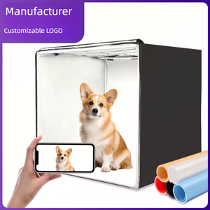 Caja de luz regulable de 50cm, alta CRI 90, fotografía, estudio fotográfico portátil, tienda de tiro para producto, vídeo, alimentación estable segura - Product Image 3