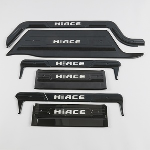 WZXD New Arrival <b>Car</b> LED Door Sill Guards Stainless Steel Door Sill Plate Exterior Accessories 3 Door Rhd 2019 for Hiace - Product Image 4