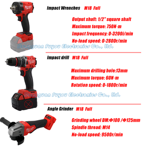 7-in-1 Cordless Tool <b>Set</b>, with Impact Wrench, Angle Grinder, Screwdriver, Ratchet Wrench, Impact Drill, Professional Power Tools - Product Image 3