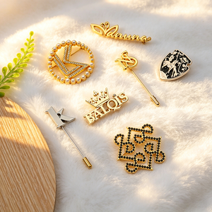 Zinc Alloy Brooch Custom Logo & Shape Factory Direct Supply Low MOQ Metal <b>Pin</b> for Clothing Bags <b>Hat</b> Decor Gift - Product Image 5