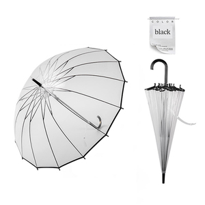 Promotional Custom Wind breaker Clear Transparent umbrella