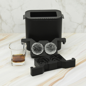 แม่พิมพ์ทำน้ำแข็งก้อนใสละลายช้าทำจากคริสตัลใสแบบไร้สาร BPA แม่พิมพ์สำหรับทำวิสกี้ค็อกเทลบูร์บอง - Product Image 3