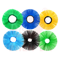 Brosse à disques ondulée en acier PP ou à fil métallique mixte pour balayeuse routière, pour machine de nettoyage de voirie