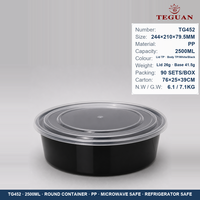 Boîte à lunch jetable personnalisée TeGuan, biodégradable, micro-ondable, 90 oz, pour emporter, bol à soupe chaude, emballage alimentaire en plastique sûr