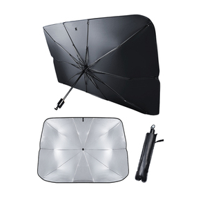 Parasole Pieghevole per Auto, Ombrello Parasole in Nylon Argento, Tenda Parasole per Finestrino Anteriore, <span class=keywords><strong>Accessori</strong></span> Protettivi - Product Image 1