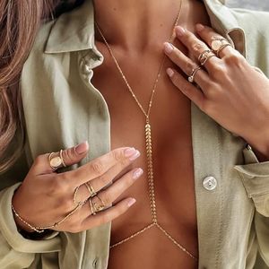 Colar de Luxo Moderno com Corrente Corporal e Sutiã de Lantejoulas <span class=keywords><strong>Sexy</strong></span> para Mulheres, Ideal para Casamento, Noivado e Festas - Joia Corporal da Moda - Product Image 1