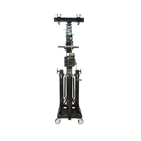 Heavy Duty 340kg Iluminación telescópica Manivela Equipo de escenario de acero Aleación de aluminio Truss Lift Tower para la venta Modelo Truss Display