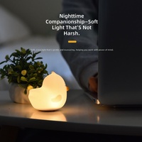 Cadeau USB Silicone Kawaii Cute Color Change Animal LED Table Touch Children's Kids Portable Light Mini Silicone LED Night Light