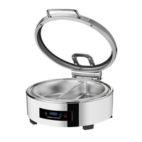Chauffe-soupe pour restaurant Chauffe-plats électrique Chauffe-plats pour buffet Chauffe-plats rond pour buffet