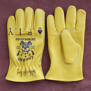Guantes de motociclismo de cuero genuino de vaca-Guantes DE TRABAJO antideslizantes duraderos para hombres y mujeres - Product Image 4