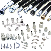 Adaptateur en acier au carbone galvanisé soudé, raccord rapide, assemblage de tuyau hydraulique Parker, raccord 1/4"-2" NPT JIC SAE BSP métrique ORFS