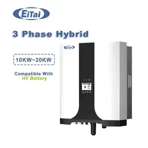 Fornitori verificati Eitai 12Kw 15Kw 17Kw 20Kw Inverter a onda sinusoidale pura Dc a Ac Top Brand ad alta tensione trifase