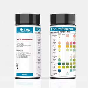 100 bandelettes de test urinaire pour <span class=keywords><strong>12</strong></span> paramètres d'analyse d'<span class=keywords><strong>urine</strong></span> - Autotest à domicile en 60 secondes pour hommes et femmes - Product Image 2