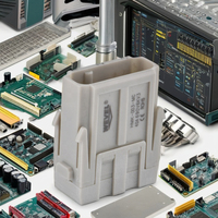 Module de connecteur d'alimentation robuste 40A 3 broches, contact en cuivre 25A, boîtier en nylon, insert mâle pour câblage d'alimentation de véhicules industriels