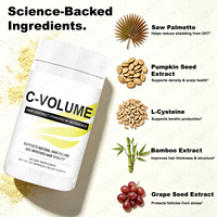 Complément Alimentaire C-Volume en Capsules pour Femmes : Favorise l'Épaississement et l'Apparence Plus Volumineuse des Cheveux – Vente en Gros Usine