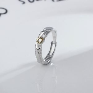 Anillo De Acero Inoxidable Platinum Plated Sun Moon Romantic Design <b>Couple</b> <b>Ring</b> Men and Women Lover <b>Ring</b> for Valentine's Gift - Product Image 6