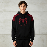 Sweat-shirts à capuche pour hommes avec logo personnalisé imprimé, 450 g/m², vêtements de créateur, vêtements pour hommes, fournisseur de premier plan, sweat-shirt Spider Hoodie 1.1