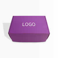 Boîtes d'expédition cadeaux Sencai en vente chaude, couleur violette, boîtes d'expédition en carton ondulé personnalisées