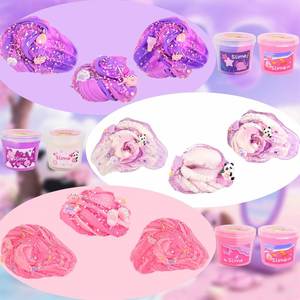Set Premium de Slime con Texturas Suaves, Brillantes y Esponjosas, Adornos Lindos, Calmante, Táctil, Juguete Premio para Niños - Product Image 2