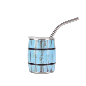 Tragbare süße Stil 3oz 5oz 7oz doppelwandige Edelstahl Mini Barrel Tumbler Cup mit Deckel und Stroh für Kinder Mädchen Jungen - Product Image 5
