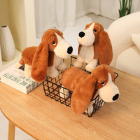 Porte-clés Teckel en Peluche Cartoon, Pendentif pour Sac à Dos, Mini Jouet Doux en Coton, Nylon et Laine, Anti-Stress, Vente en Gros