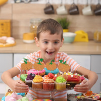 Herbst Thanksgiving Kürbis Cupcake Karte für Baby Shower Kuchen Dekoration Festliche Weihnachten und Ostern Thema