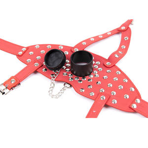 BDSM seks oyuncakları perçin esaret golf sopası kılıfı derin boğaz Oral seks ağız Gag - Product Image 5