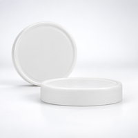 Couvercle de pot alimentaire en plastique blanc à vis, lisse, hermétique, pour cuisine, vente en gros, direct usine