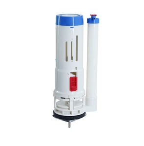 Composant de valve de chasse d'eau double pour réservoir de toilettes robuste avec flotteur facilement réglable et plastique renforcé pour une utilisation longue durée - Product Image 1