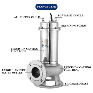 QY nhiệt độ cao và chống axit công nghiệp bơm nước thải chìm 304 & 316 thép không gỉ chống ăn mòn - Product Image 3