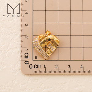 <span class=keywords><strong>Yammy</strong></span> YLJ039 - Accesorios de Joyería DIY Chapados en Oro, Etiquetas Pequeñas en Forma de Corazón, Dijes para Hacer Pulseras y Colgantes - Product Image 6