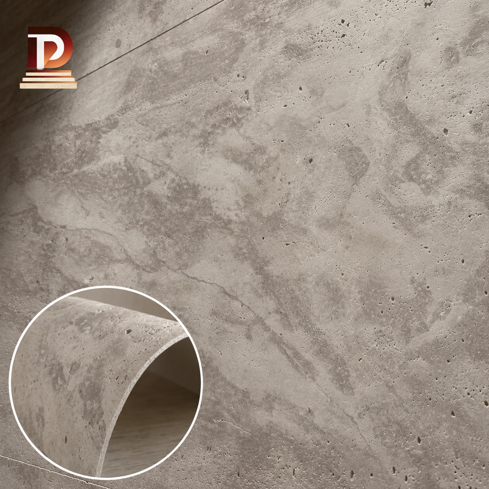 School Cladding 3D Textured Cave Travertine MCM Flexible Stone Sheets Weather Resistant ...