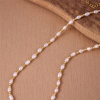 Main D'eau Douce Nacre Daisy Fleur Perlée Collier Ras Du Cou Or Femmes Boho Simple Collier Court Bijoux Dropshipping