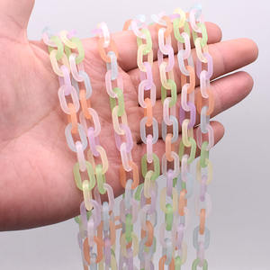 Lengte 70Cm Acryl Link Chain Twist Oval Open Ring Kettingen Voor Bag Zonnebril Schakels Sieraden Maken - Product Image 6