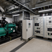 Armoire ATS d'alimentation de secours pour hôpitaux, bâtiments, centres de données, générateurs et systèmes de transfert automatique 380V 400V 415V