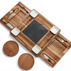 Planche à découper en <span class=keywords><strong>ardoise</strong></span> de fromage, simple, pour la <span class=keywords><strong>cuisine</strong></span>, avec couteau, vente en gros - Product Image 1