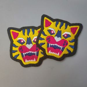 Wholesale High Density Woven Fabric Patch Custom 3D <b>Puff</b> LOGO Badges Iron on Embroidery Patches for Garment Clothes - Product Image 1