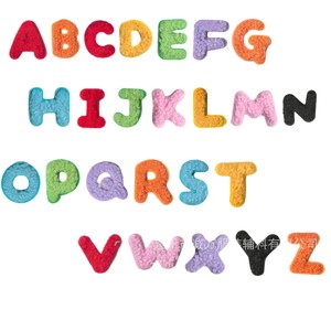 Patchs brodés en chenille Chengwan, lettres, chiffres, dessins animés, appliques pour vêtements et accessoires. - Product Image 5
