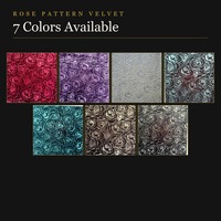 Tela de Terciopelo con Estampado Floral en Relieve, Patrón de Rosas 3D, Elástica en 4 Direcciones, Brillo Metálico, Buena Caída, Tela de Terciopelo Suave para Vestido de Noche